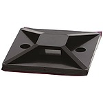 Self Adhesive Black Cable Tie Mount 38 mm x 38mm, 10mm Max. Cable Tie Width (151-01561 MB5APT-I-PA66-BK)