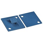 Self Adhesive Blue Cable Tie Mount 28.6 mm x 28.6mm (7TAG009660R0014)