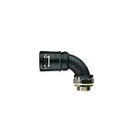Swivel, Conduit Fitting, 16mm Nominal Size, M16, Nickel Plated Brass, Black/Yellow (7TCA296170R0119)