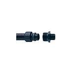 Fixed External Thread Fitting, Conduit Fitting, 28mm Nominal Size, M25, Polyamide, Black (7TCA296000R1692)