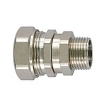 Swivel, Conduit Fitting, 20mm Nominal Size, M20, Brass, PA 6, Silver (166-31503 PCS20-SMC-M20-NPB/PA6/PS-SR)