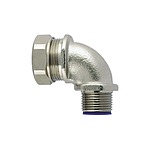 90° Elbow, Conduit Fitting, 32mm Nominal Size, M32, Brass, PA 6, Silver (166-32405 LTS32-90FMC-M32-NPB/PA6-ML)