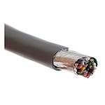 Alpha Essentials Control Cable, 25 Cores, 0.23 mm², Screened, 30m, Grey PVC Sheath, 24 AWG (1219/25C SL005)
