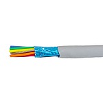 EcoCable Mini Control Cable, 10 Cores, 0.15 mm², ECO, Screened, 30m, Grey mPPE Sheath, 26 AWG (78120 SL005)