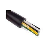 Xtra-Guard 2 Control Cable, 6 Cores, 0.81 mm², Unscreened, 30m, Black PE Sheath, 18 AWG (25066 BK005)
