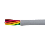 EcoCable Mini Control Cable, 8 Cores, 0.24 mm², ECO, Unscreened, 30m, Grey mPPE Sheath, 24 AWG (78028 SL005)