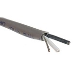 Alpha Essentials Control Cable, 2 Cores, 0.81 mm², Screened, 100m, Grey PVC Sheath, 18 AWG (2421CB3 SL033)