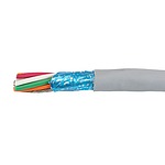 EcoCable Mini Control Cable, 8 Cores, 0.09 mm², ECO, Screened, 30m, Grey mPPE Sheath, 28 AWG (78108 SL005)