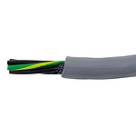 EcoFlex PUR Control Cable, 5 Cores, 0.15 mm², ECO, Unscreened, 30m, Grey PUR Sheath, 26 AWG (80005 SL005)