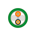 Multi Mode Fibre Optic Cable, 62.5/230um, Green, 20m (6XV1847-2C)