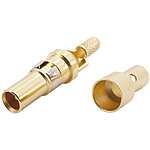 Han-Modular Female 1.5A Modular Coax F-Contact for use with 4 Contact Multi Module, Cable Group 2 Flexible Wires (09140006211)