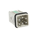 HARTING Heavy Duty Power Connector Insert, 16A, Male, HAN Q Series, 5 Contacts (09120052633)