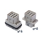 HARTING Heavy Duty Power Connector Insert, 16A, Female, Han Q Series, 9 Contacts (09120083101)