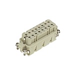 HARTING Heavy Duty Power Connector Insert, 16A, Male, Han E Series (09330102691)