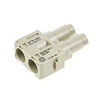 HARTING Heavy Duty Power Connector Module, 70A, Female, Han-Modular Series, 2 Contacts (09140022741)