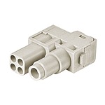HARTING Heavy Duty Power Connector Module, 70A, Female, Han-Modular Series, 5 Contacts (09140052741)