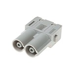 HARTING Heavy Duty Power Connector Module, 70A, Male, Han-Modular Series, 2 Contacts (09140022642)