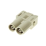 HARTING Heavy Duty Power Connector Module, 70A, Male, Han-Modular Series, 2 Contacts (09140022647)