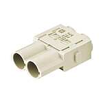 HARTING Heavy Duty Power Connector Module, 70A, Male, Han-Modular Series, 2 Contacts (09140023041)