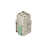 HARTING Heavy Duty Power Connector Insert, 16A, Female, HAN Q Series, 5 Contacts (09120052733)