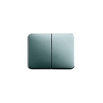 Grey Rocker Light Switch, 1 Way, 2 Gang, 2CKA001751A (2CKA001751A2838)
