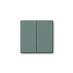 Grey Rocker Light Switch, 1 Way, 2 Gang, 2CKA001751A (2CKA001751A3018)