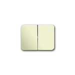 White Rocker Light Switch, 1 Way, 2 Gang, 2CKA001751A (2CKA001751A2565)