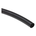 Heat Shrink Tubing, Black 9.5mm Sleeve Dia. x 5m Length 2:1 Ratio, LVR Series (344-00950 LVR-9.5/4.8-PVC-BK)