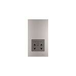 Light Grey 1 Gang Plug Socket, 2 Poles, 20A, Outdoor Use (2CLA680309N1101)