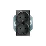 2 Gang Plug Socket, 16A, Indoor Use (5UB2212-5)