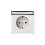 White 1 Gang Electrical Socket, 2 Poles, 16A, Schuko, Indoor Use (5UB1857)
