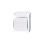 White Rocker Light Switch, 2 Way, 1 Gang, 2CKA001085A (2CKA001085A1628)