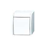 Busch Jaeger - Push Button Light Switch, 1 Way, 1 Gang (2621 W-54)