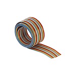 Harting 1.27mm 50 Way Flat Ribbon Cable, Multicoloured Sheath, 63.23 mm Width, 30m Length (09180507005)