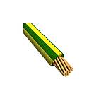 EcoWire Series Green/Yellow 0.75 mm² Hook Up Wire, 18 AWG, 16/0.25 mm, 305m, MPPE Insulation (6715 GY001)