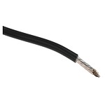 Premium Series Black 0.96 mm² Hook Up Wire, 18 AWG, 19/0.25 mm, 30m, PTFE Insulation (5857 BK005)