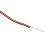 Brown 0.23 mm² Hook Up Wire, 24 AWG, 7/0.20 mm, 305m, PVC Insulation (3050 BR001)