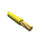 Premium Series Yellow 0.75 mm² Hook Up Wire, 18 AWG, 7/0.40 mm, 30m, PVC Insulation (1857 YL005)