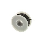 Black 0.52 mm² Hook Up Wire, 20 AWG, 7/0.32 mm, 30m, SR-PVC Insulation (3252 BK005)