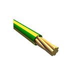 EcoWire Series Green/Yellow 0.33 mm² Hook Up Wire, 22 AWG, 7/0.25 mm, 30m, MPPE Insulation (6713 GY005)