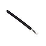 Black 0.52 mm² Hook Up Wire, 20 AWG, 1/0.81 mm, 30m, PVC Insulation (3053/1 BK005)