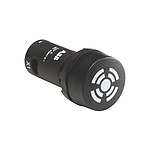 Compact, Panel Mount Black LED Buzzer, 22mm Cutout, Round, 110 → 130V ac (1SFA619600R6113 CB1-611Y)