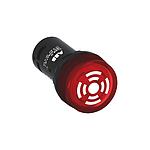 Compact, Panel Mount Red LED Buzzer, 22mm Cutout, IP66, IP67, IP69K, Round, 24V ac/dc (1SFA619600R6101 CB1-610R)
