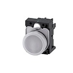 3SU1, Panel Mount White LED Indicator, 22mm Cutout, Round, 110V ac (3SU1103-6AA60-1AA0)