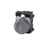3SU1, Panel Mount Clear LED Indicator, 22mm Cutout, Round, 110V ac (3SU1103-6AA70-1AA0)