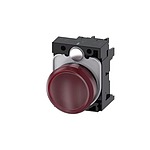 3SU1, Panel Mount Red LED Indicator, 22mm Cutout, Round, 110V ac (3SU1103-6AA20-1AA0)