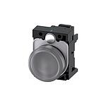 SIRIUS ACT, Panel Mount White LED Indicator, 22mm Cutout, Round, 24V ac/dc (3SU1102-6AA70-3AA0)