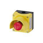 3SU1 Series Yellow Emergency Stop Push Button, 1NO + 2NC, 22mm Cutout, Panel Mount (3SU1851-0ND00-2AC2)