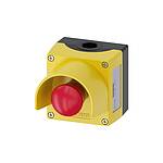 3SU1 Series Red Emergency Stop Push Button, 1NO + 1NC, Surface Mount, IP66, IP67, IP69 (3SU1851-0NC00-2AC2)