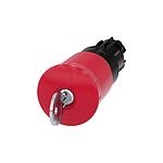 3SU1 Series Red Emergency Stop Push Button, 22mm Cutout, Panel Mount, IP66, IP67, IP69 (3SU1000-1HN20-0AA0)